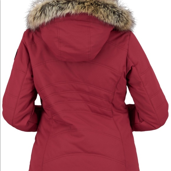 NWT Obermeyer Tuscany II Ski Jacket Size 12 Maroon - Picture 2 of 16